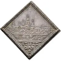 1/2 Ducat Klippe, Silver pattern strike, New year