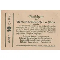 10 Heller Neuhofen a. d. Ybbs