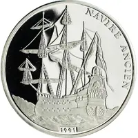 500 Francs CFA Spanish Galleon