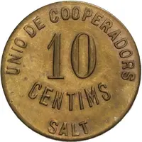 10 Centimos - Unió de Cooperadors