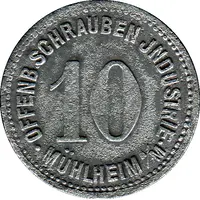 10 Pfennig - Mühlheim am Main Schrauben Industrie