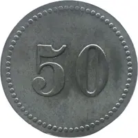 50 Pfennigs - Plassenburg-Kulmbach K. Offiziergefangenenlager