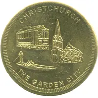 Medal - Souvenir Coin Christchurch, The Garden City