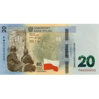 20 Zlotys Warsaw Uprising