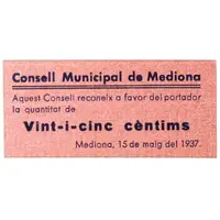 25 Céntimos Mediona