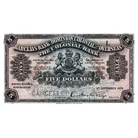 5 Dollars Barclay's Bank
