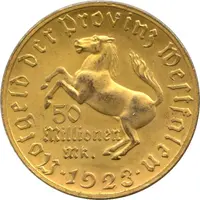 50 millions Mark - Westfalen Freiherr vom Stein
