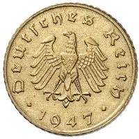 5 Reichspfennig Allied Occupation - Pattern