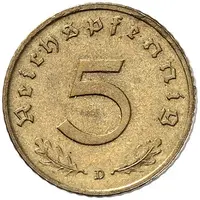 5 Reichspfennig Allied Occupation - Pattern