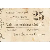 25 Céntimos Vélez-Rubio