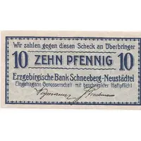 10 Pfennig Erzgebirgische Bank