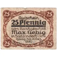 25 Pfennig Max Fiebig