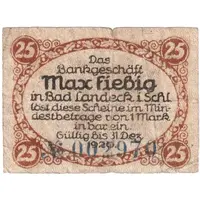 25 Pfennig Max Fiebig