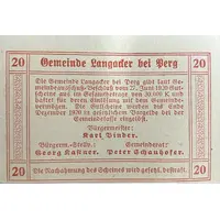 20 Heller, Red issue