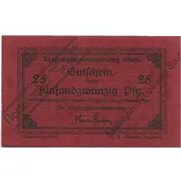 25 Pfennig Klostergutsverwaltung Ettal