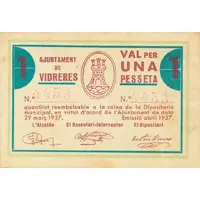 1 Peseta Vidreres
