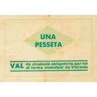 1 Peseta Vidreres