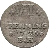 6 Pfennig - Charles Frederick