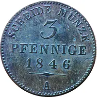 3 Pfennige - Günther Frederick Charles II