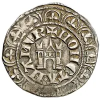 1 Groat - John I castle