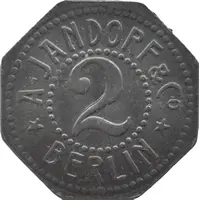 2 Pfennig - Berlin A. Jandorf and Co.