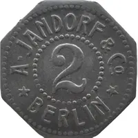2 Pfennig - Berlin A. Jandorf and Co.