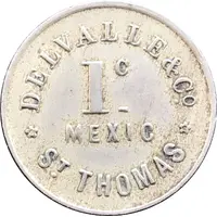 1 Cent - Delvalle and Co. St. Thomas