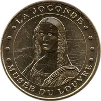 Monnaie de Paris Tourist Token - Musée du Louvre La Joconde
