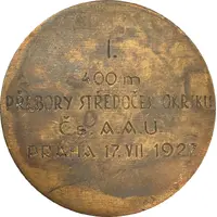 Prize medal - 400m Track and field