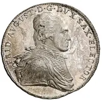 1 Thaler - Frederick August I Ausbeute - Pattern