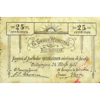 25 Céntimos Villajoyosa