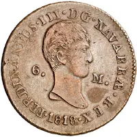 6 Maravedis - Fernando VII