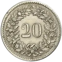 20 Rappen Coat of arms