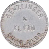 1 Dollar - Genzlinger and Klein Burr, Nebraska