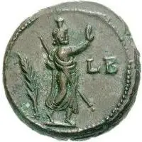 Tetradrachm - Domitianus Serapis with Spear Right