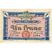 1 Franc - Chambre de Commerce de Cognac 16