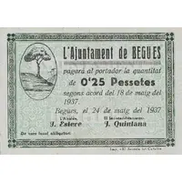 0.25 Pesetas Begues