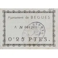 0.25 Pesetas Begues