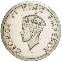 1/2 Rupee - George VI Nickel Pattern