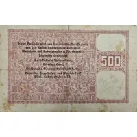 5 000 000 Mark Badische Anilin- and Soda-Fabrik/BASF, overprint on 500 Mark