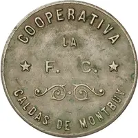 5 Pesetas - Cooperativa La Fraternal Caldense