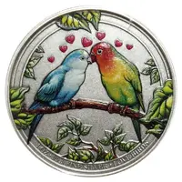 Bullion - Love Birds Antique Colored