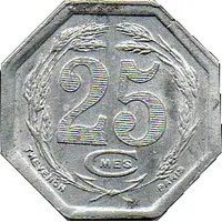 25 Centimes