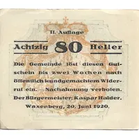 80 Heller Waxenberg