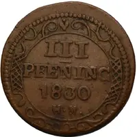 3 Pfennig - Frederick Francis