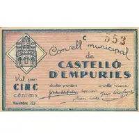 5 Céntimos Castelló d'Empúries