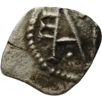 Denier with monogram Melle mint