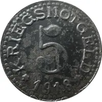 5 Pfennig - Burg auf Fehmarn