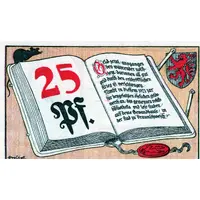 25 Pfennig Volksbibliothek und Lesestuben