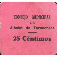 25 Céntimos Albalat de Taronchers
